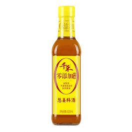 千禾 零添加 葱姜料酒 500ml