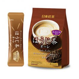 日本 日东红茶 烤香茶奶茶粉 8条入 112g