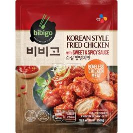 韩国 Bibigo 韩式吮指炸鸡 甜辣味 350g 冷冻食品 全德包裹邮寄 保温袋加冰袋打包