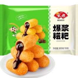 安井 爆浆红糖糍粑 300g 冷冻食品 全德包裹邮寄 保温袋加冰袋打包