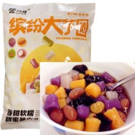 管师傅 缤纷 大芋圆 500g 冷冻食品 全德包裹邮寄 保温袋加冰袋打包