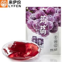 来伊份 蒟蒻 果冻 葡萄味 120g
