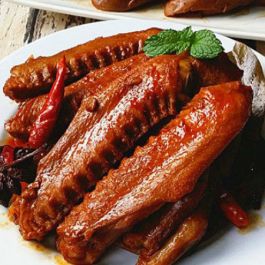 上海人家 卤鸭翅 500g 老上海酱油咸鲜口 冷冻食品 全德包裹邮寄 保温袋加冰袋打包