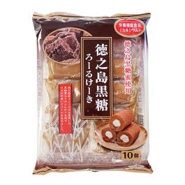 日本 山内制果 蛋糕卷 德之岛黑糖味 160g  保质期至2022.03.10 