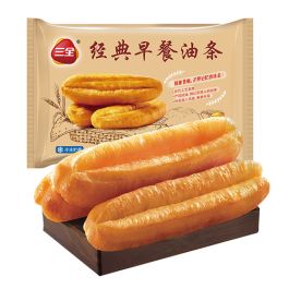 三全 经典早餐油条 10条 400g 冷冻食品 全德包裹邮寄 保温袋加冰袋打包