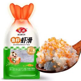 安井 鱼子虾滑 挤挤袋 150g 冷冻食品 全德包裹邮寄 保温袋加冰袋打包